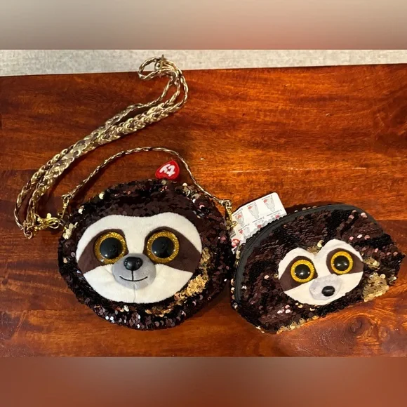 Ty Dangler Sequin Purse (wear 6 different ways) & Ty Dangler Pouch BNWT - Picture 9 of 9